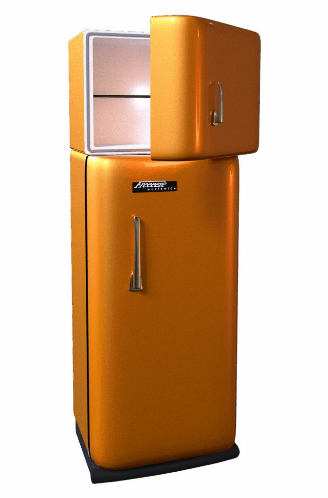 refrigerator, freezer, fridge-freezer, retro, seventies, american style, metalic, cool, cold, freeze, icebox, ice cream, isolated, 3d, refrigerator, refrigerator, refrigerator, refrigerator, refrigerator