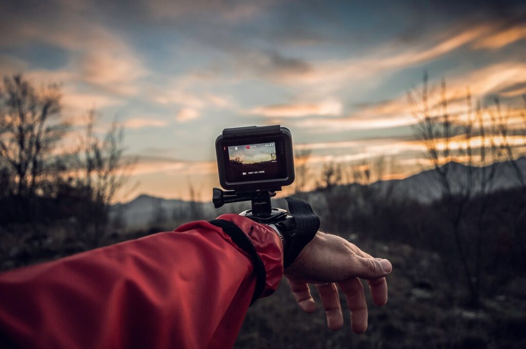 camera, go pro, people, hand, mount, nature, record, video, clouds, go pro, go pro, go pro, go pro, go pro