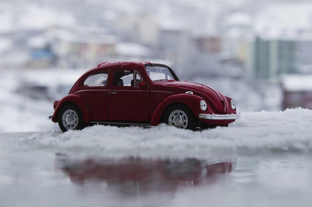 car, vehicle, nature, car wallpapers, toy, snow, winter, reflection