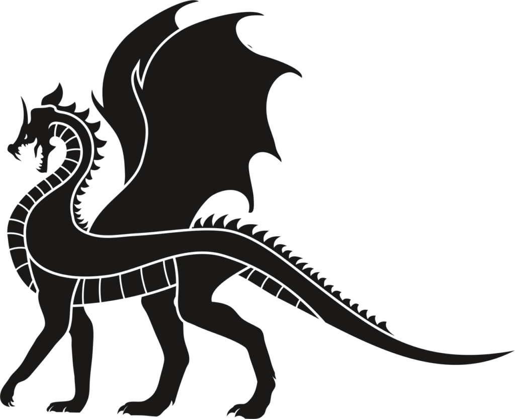 dragon, dragoon, black, without background, wings, tail, spikes, horns, monster, teeth, fantastic, a fairy tale, dragon, dragon, dragon, dragon, dragon