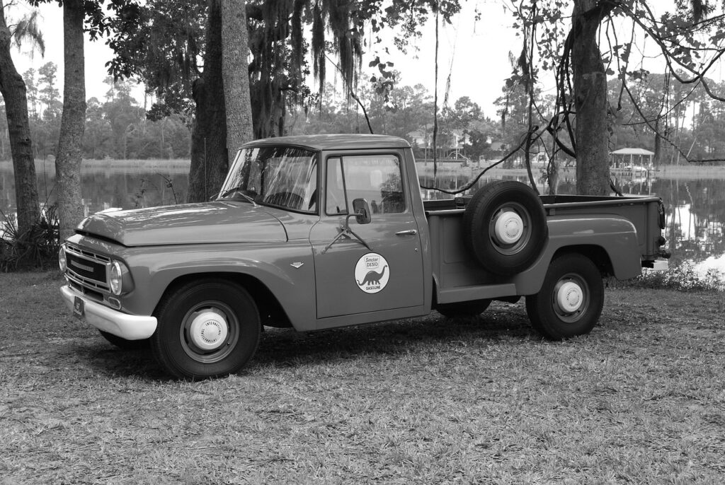 truck, international, transportation, antique, classic, gray truck