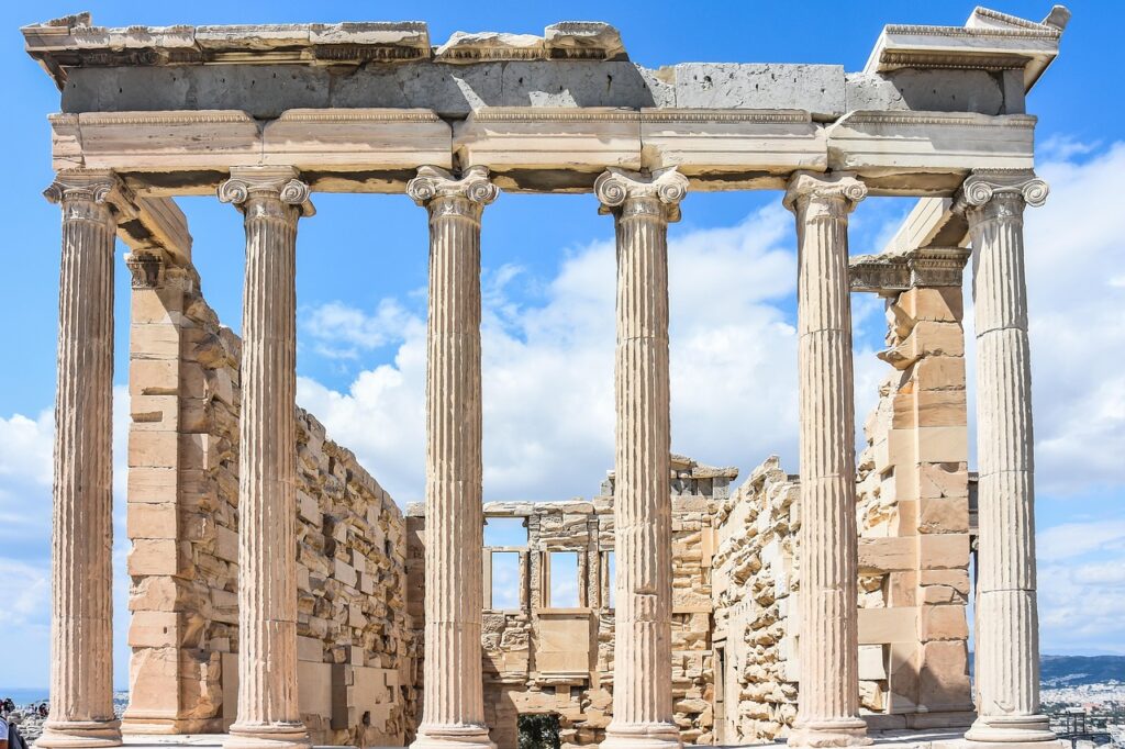acropolis, athens, greece, ancient, greek, architecture, nature, monument, travel, tourism, temple, antique, old, parthenon, famous, landmark, history, building, classical, culture, marble, column, stone, archeology, ruin, sky, historic, civilization, hellenic, hill, heritage, touristic, city, tourist, athena, unesco, brown sky, brown city, brown travel, brown building, brown history, brown culture, brown old, brown stone