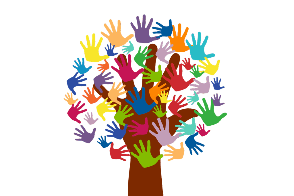 volunteer, hands, tree, grow, voluntarily, wrap, to protect, protection, keep, stretch, poor, frame, lots, like, unsalaried, help, nature, support, assistance, volunteering