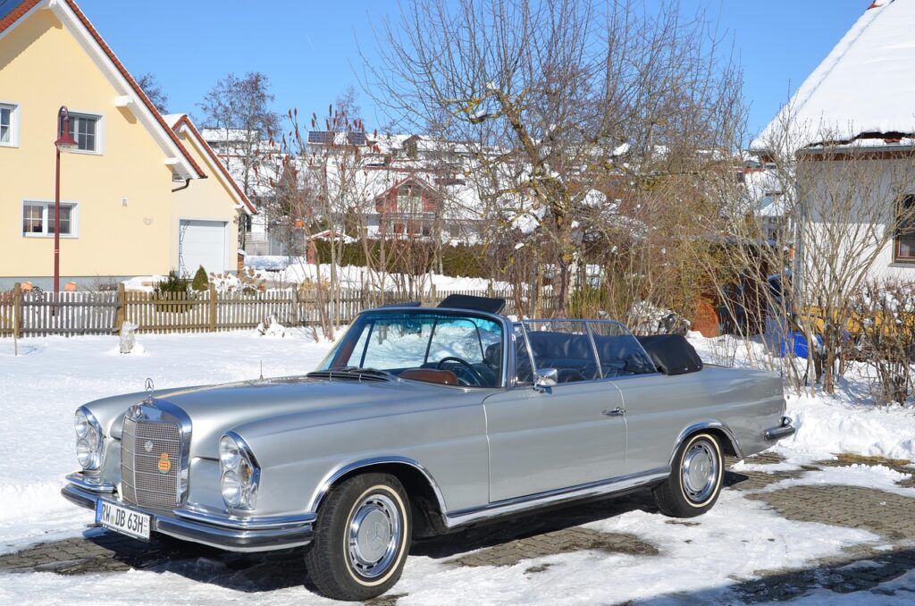 automobile, nature, vehicle, winter, snow, transport system
