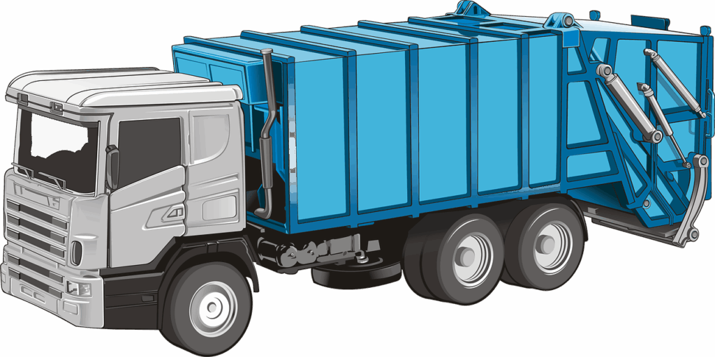 vehicle, truck, transport, mechanics, trash, blue, grey, garbage truck, recycling, waste, recycling center, automobile, chromium, truck truck, tractor, trailer, shine, truck, garbage truck, garbage truck, garbage truck, garbage truck, garbage truck