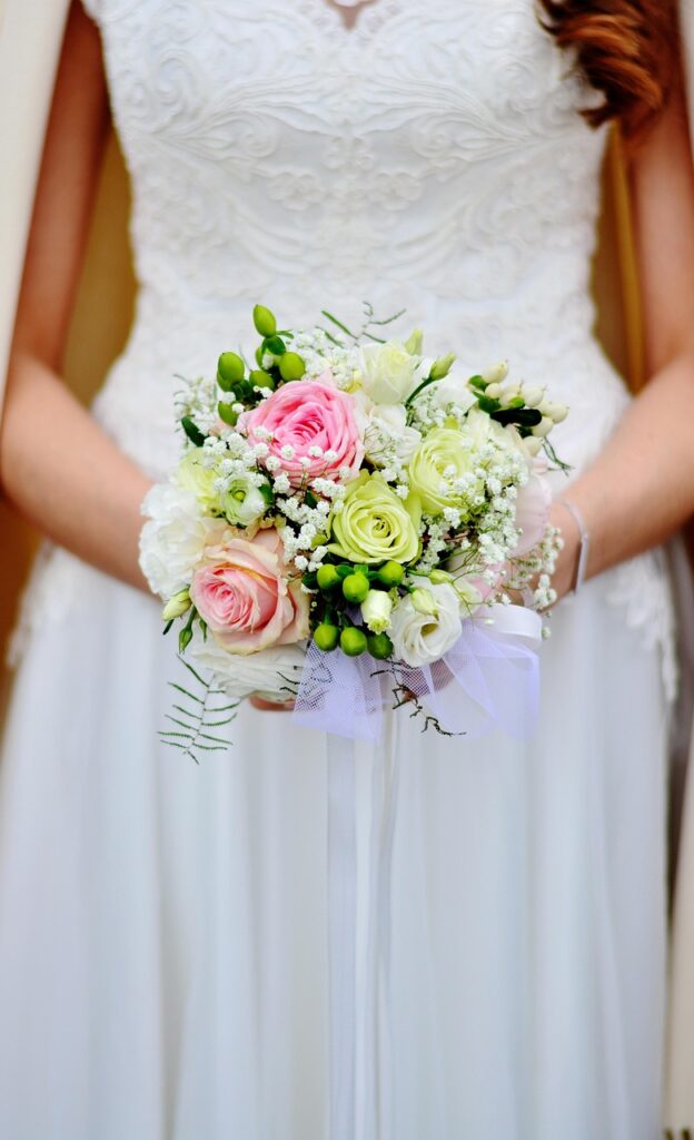 bridal bouquet, nature, bunch of flowers, wedding, bride, beautiful flowers, celebration, to marry, flower, love, marriage, romantic, flower wallpaper, fixed, white, wedding dress, flower background, married, wedding bouquet