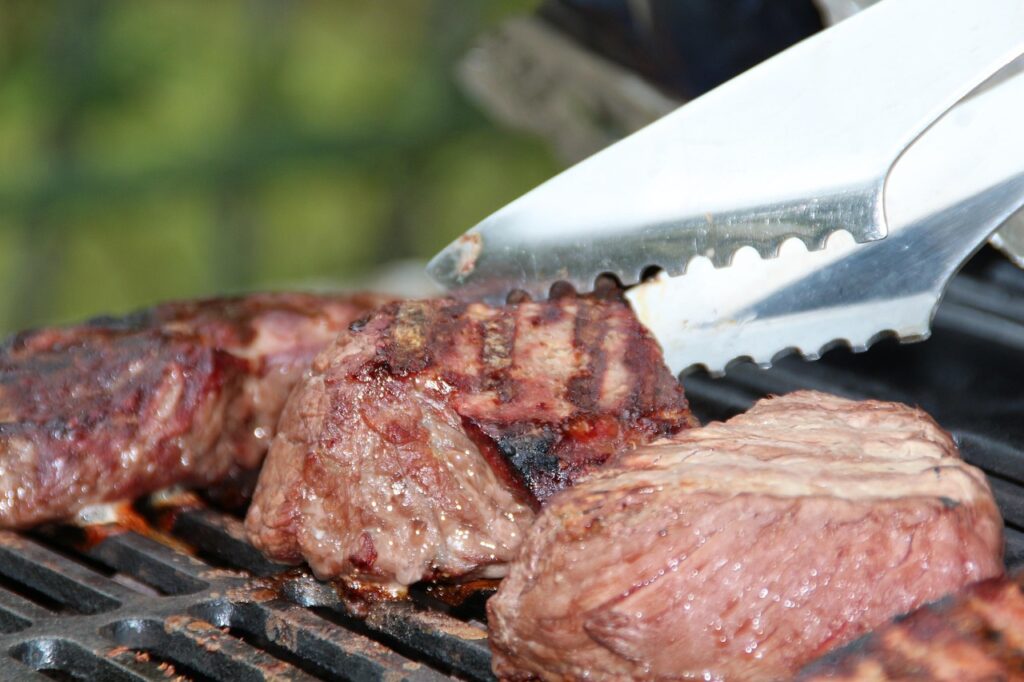 steak, steaks, grilling, summer, grill, flesh, nature, gas grill, grilled, tasty, beef