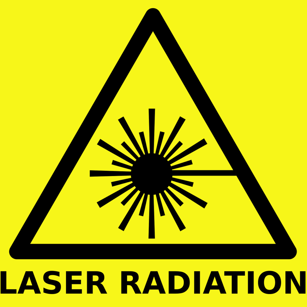 laser, radiation, warning, sign, caution, signage, yellow, danger, laser, laser, laser, laser, laser