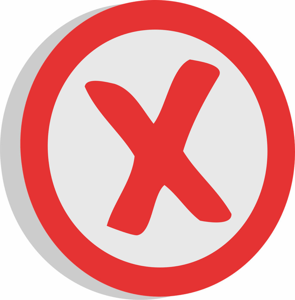 negative, x, unrelated, sign, choice, symbol, red, vote, bad, mark, decision, choose, answer, reject, option, failure, refusal, character, rejection, question, icon, stamp, no, not, disapprove, test, wrong, bad, rejection, wrong, wrong, wrong, wrong, wrong