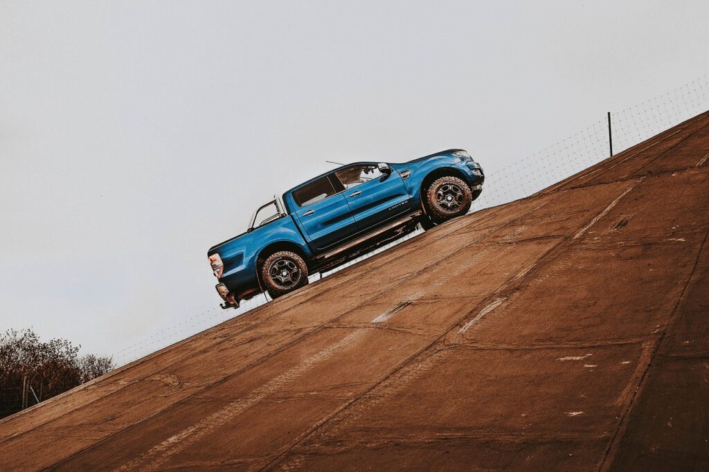 ford, ranger, car, pickup, offroad, climbing, to enter, auto, exposure, tires, scenery, tire, 4x4, wheels, off-road, horse, nature, car wallpapers, the vehicle, game, entertainment, hobby, moto, jeep, area, drive