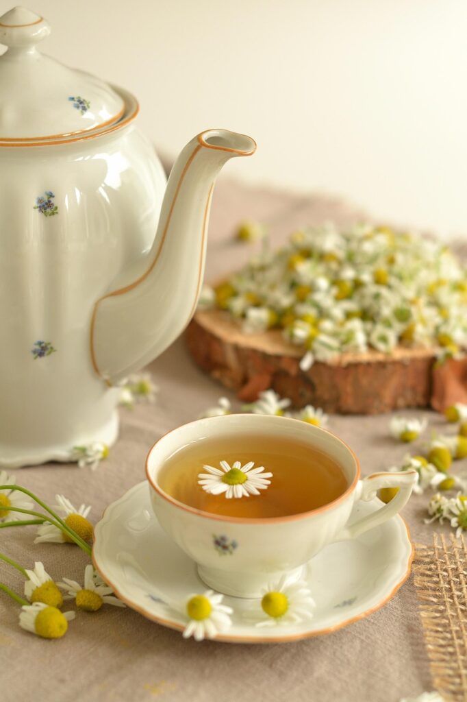 tea, herbs, flower wallpaper, chamomile, beautiful flowers, flower background, nature, health, flowers
