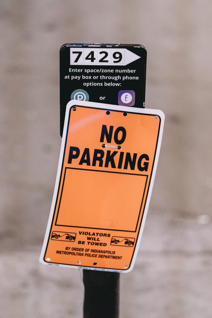 a sign on a pole