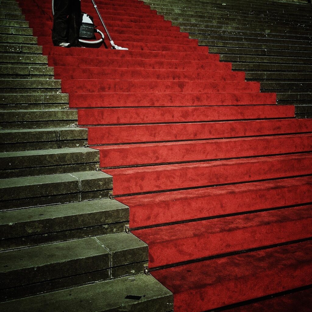 stairs, rise, entrance, perspective, red carpet, red, carpet, prominent, red carpet, red carpet, red carpet, red carpet, red carpet