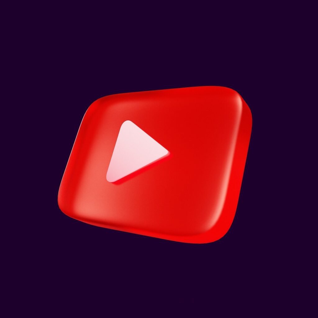 youtube icon, youtube, social media, video sharing, tiktok, social media network, 3d render, 3d mockup, icon