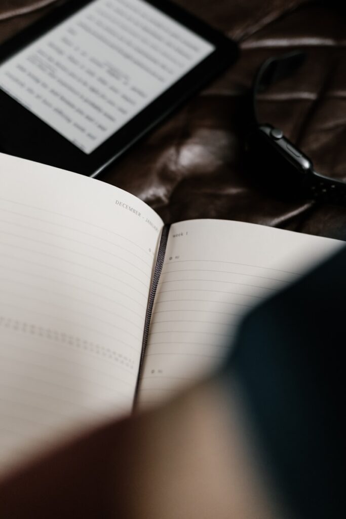 empty notebook page