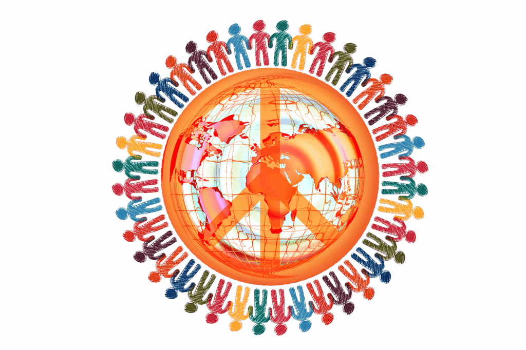 people, peace, mankind, silhouettes, globe, earth, world, group, population, together, group of people, collaboration, social, global, community, globalization, unit, cut out, cooperation, population, population, population, population, population