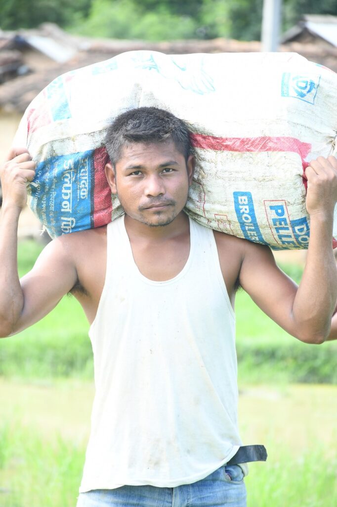 man, work, worker, nepali worker, nepalese worker, rural, village life, load, loader, nepal