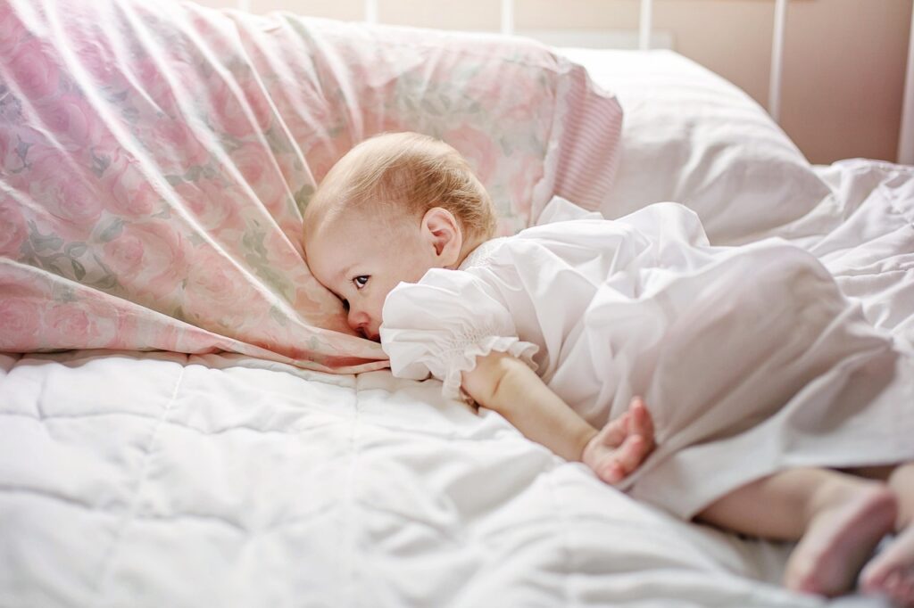 baby, bed, lying, sheets, pillows, child in bed, bedtime, toddler, cute, baby, baby, baby, baby, baby, bed, bed