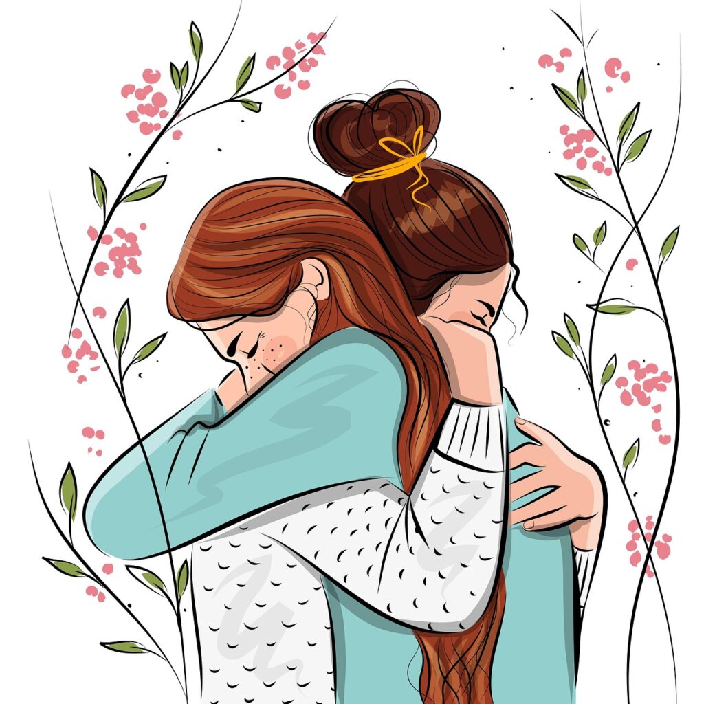 women, sisterhood, support, friendship, feminine, emotions, sketch, drawing, hug, love, friendship day, friendship, friendship, friendship, friendship, friendship