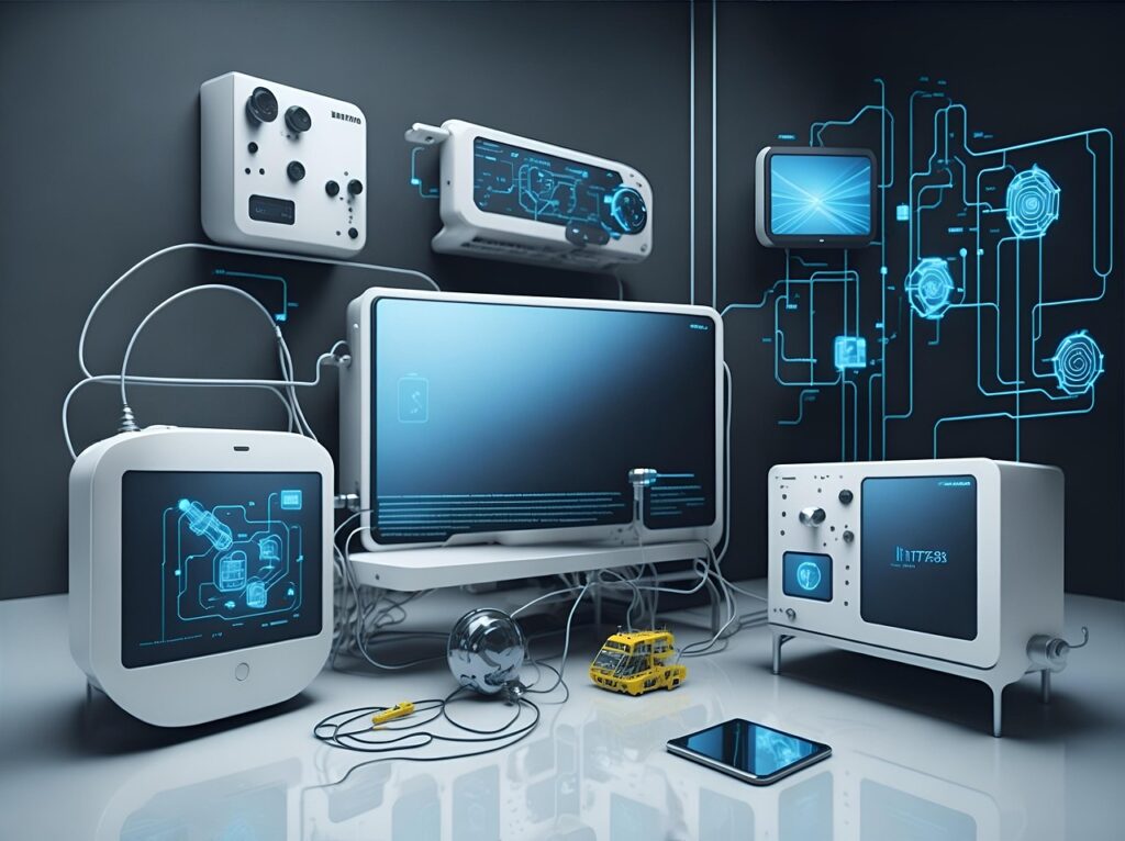 computer, technology, connected, network, internet, laptop, mobile, internet of things, iot, ai generated