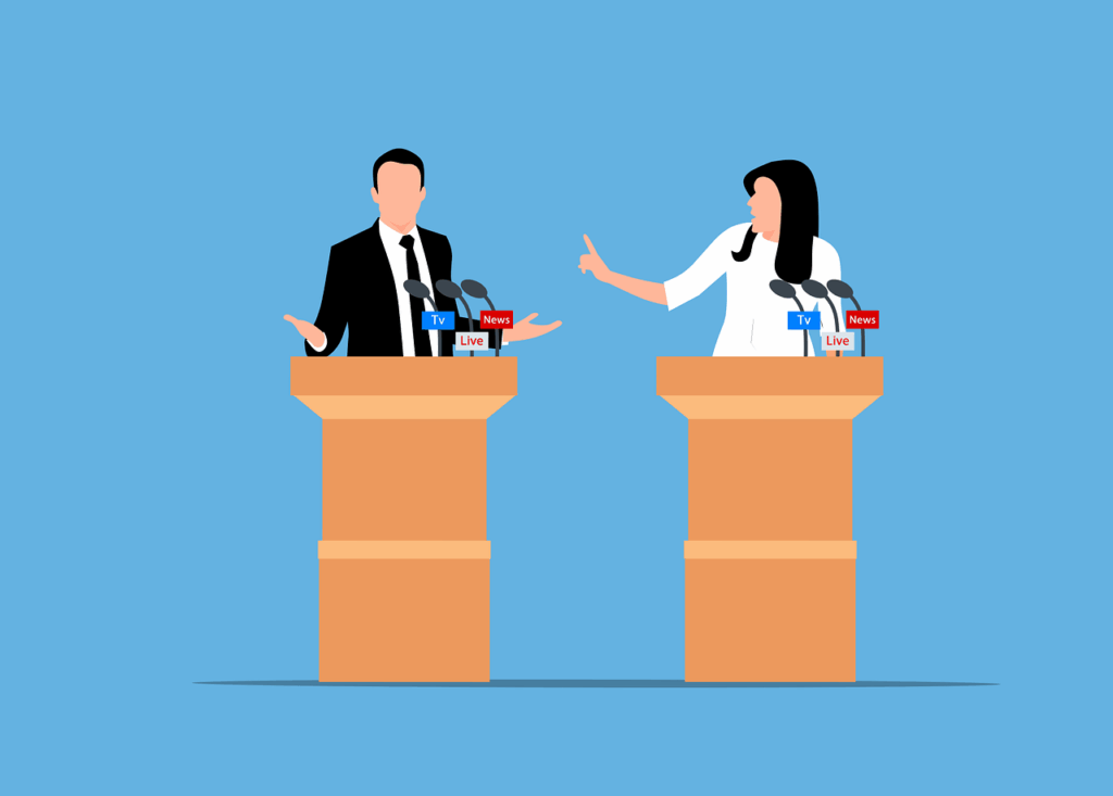 public speaking, debate, conversation, stage, discussion, interaction, statement, seminar, cartoon, interview, answers, conference, live, microphone, broadcasting, briefing, talk, speak, speech, presentation, debate, debate, debate, debate, debate