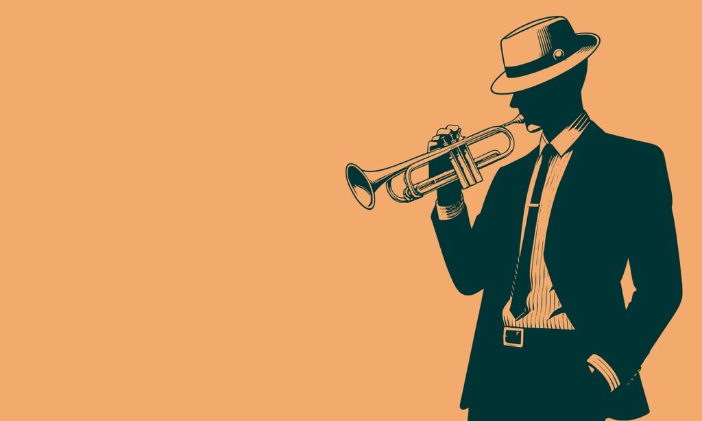 man, trumpet, musician, music, jazz, graphics, poster, design, trumpet, trumpet, trumpet, music, music, music, music, jazz, jazz, jazz, jazz, jazz