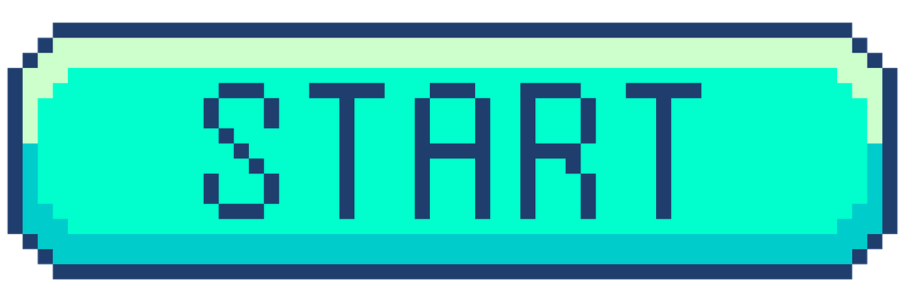 start, button, pixel art, pixel, lofi, 8-bit, retro, video game
