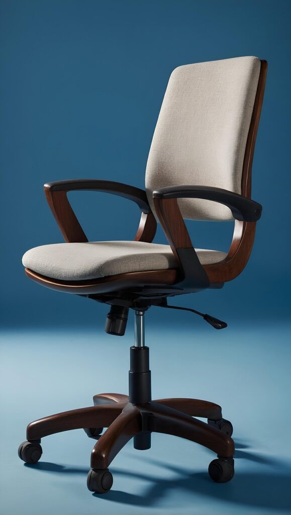 ai generated, chair, office chair, furniture, room, interior, office, workplace