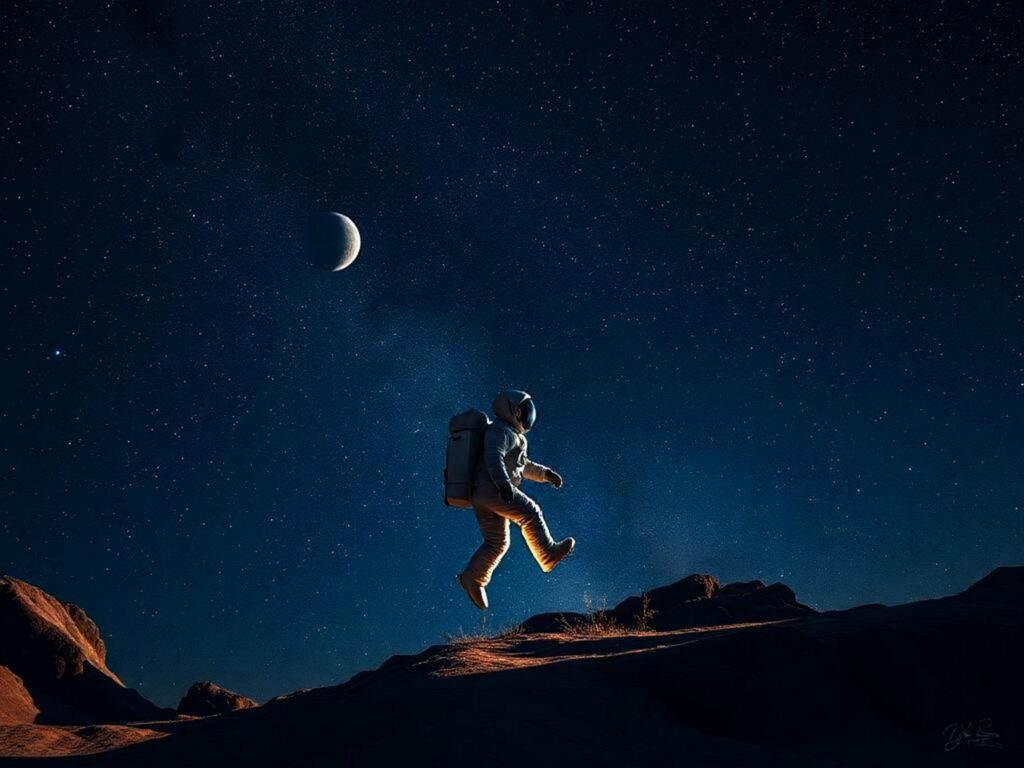 ai generated, astronaut, cosmonaut, space suit, space, universe, galaxy, outer space, space travel, astronautics, astronomy, astronaut suit, space walk, dark, moon