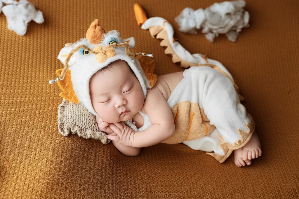 newborn photography, infant, tet, dragon, costume, newborn, baby, child, little, holiday, sleep, cute, photoshoot, pose, portrait