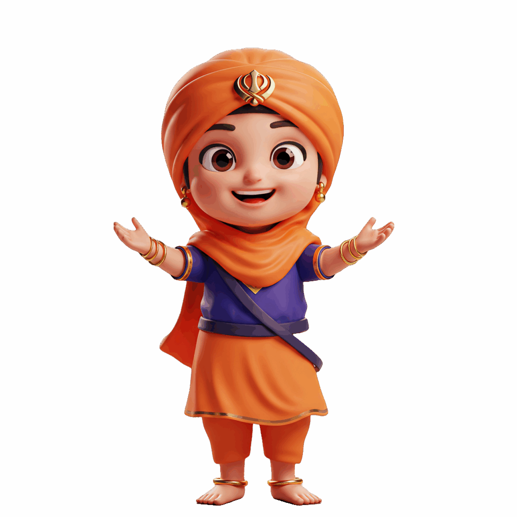 ai generated, girl, sikh, punjabi, sikhism, turban, religious, culture, female, 3d, icon