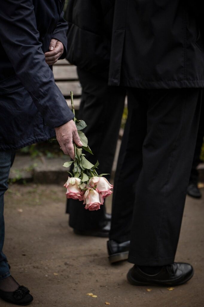 grief, rose, white, fall, rose flower, funeral, farewell, sorrow