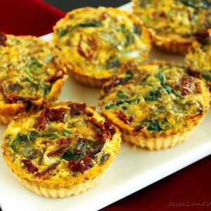 Mini Mediterranean Gluten Free Quiche (Paleo, Vegetarian, Dairy-free) recipes