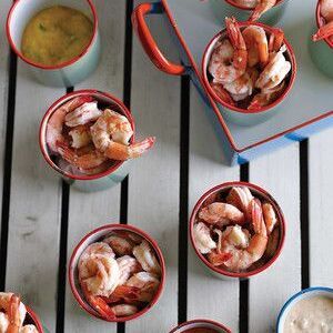 Shrimp Cocktail with Three Sauces