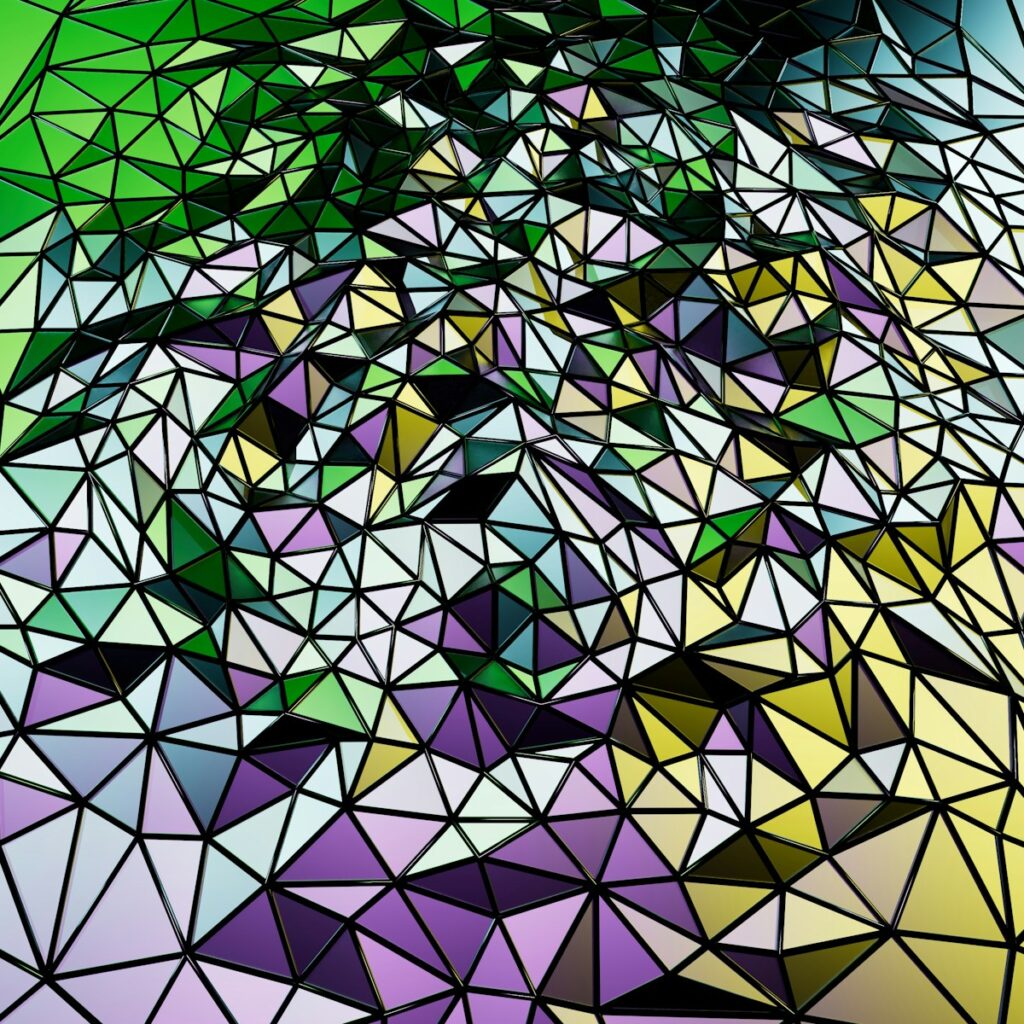 a group of colorful squares