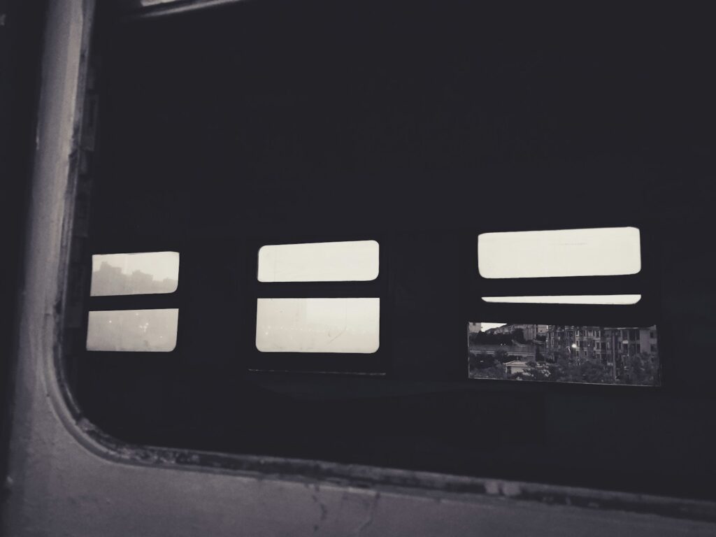 white and black striped sticker