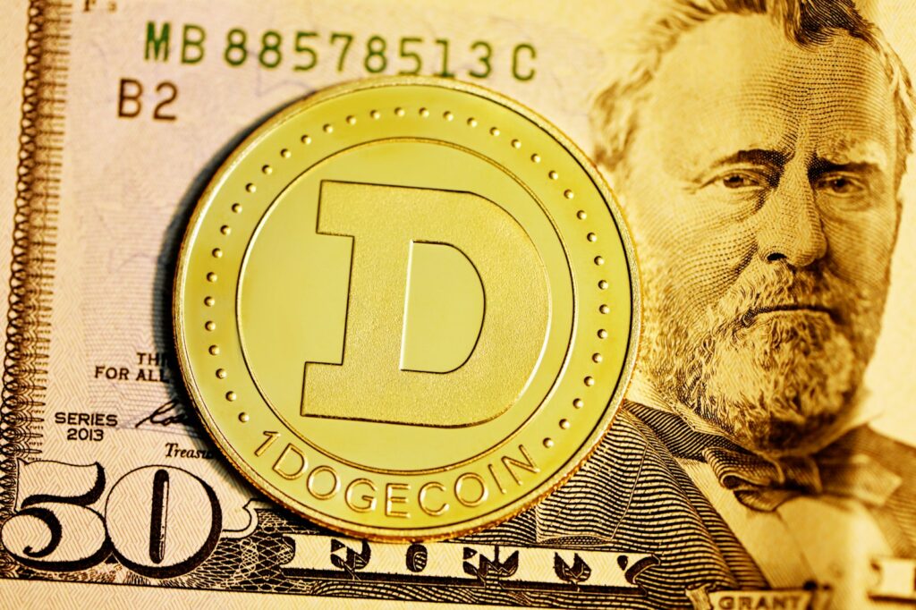 silver and gold round coin