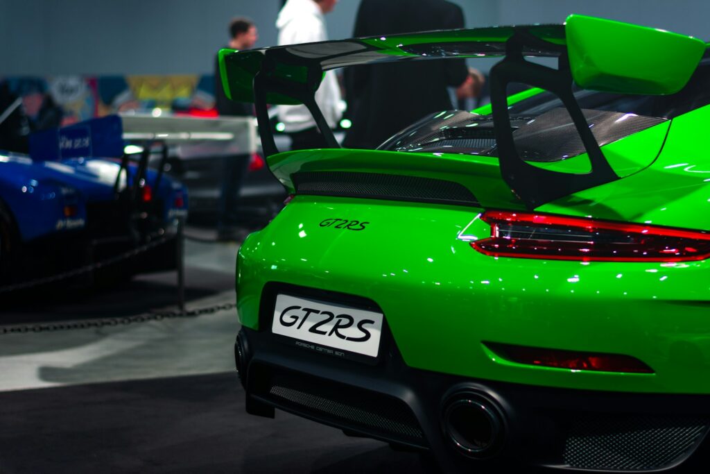 green and black mercedes benz car