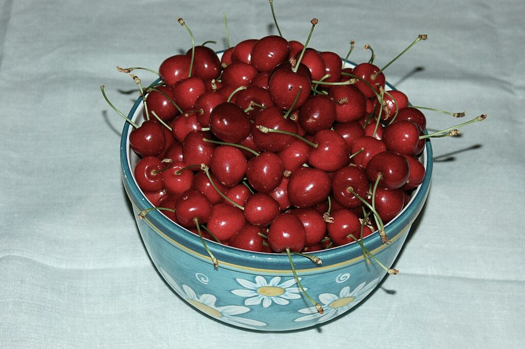 a bowl of cherries