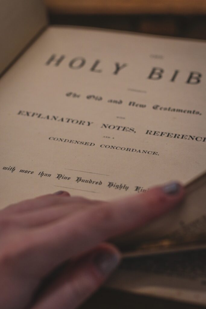 a person holding a book in their hand