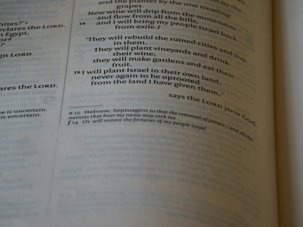 a close up of a book with an open page